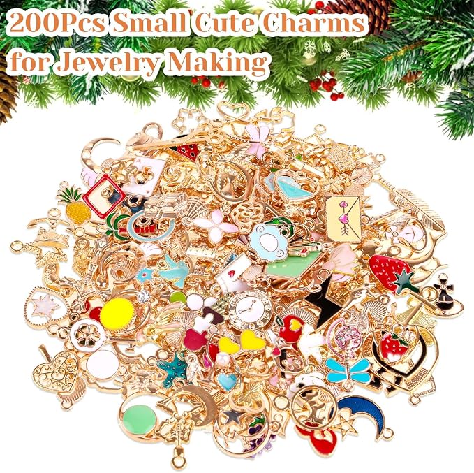 200Pcs Charms for Jewelry Making - Image 2