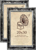 20x30 Picture Frame with Real Glass set of 2, Vintage Frames by TKYGU