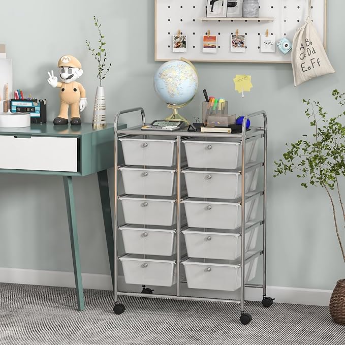 BECOMFORT 10-Drawer Rolling Cart - Image 2