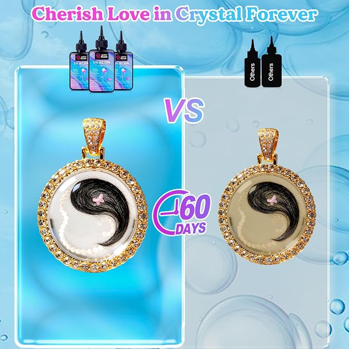 LET'S RESIN UV Resin, 300g Low Viscosity Crystal Clear Hard Type Resin Kit - Image 4