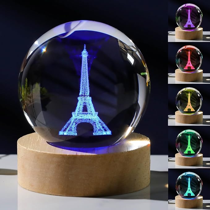 3D Paris Gifts for Women Crystals Ball by Unknown