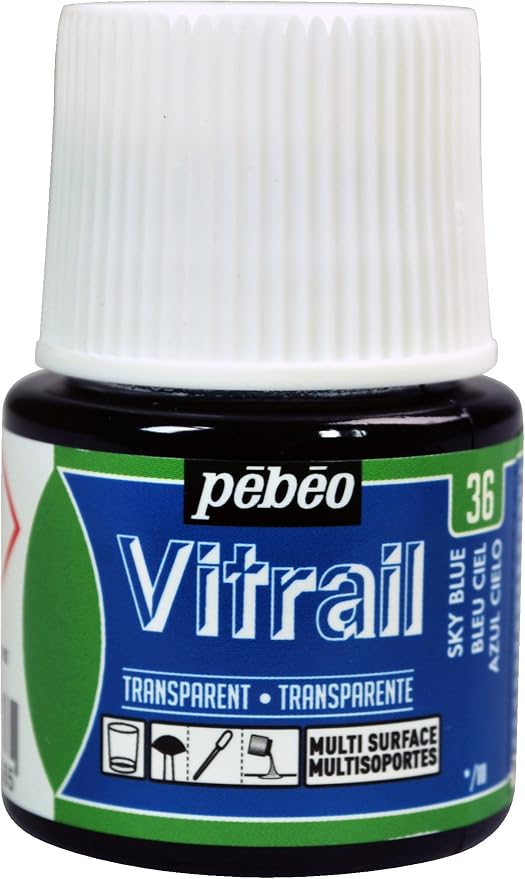 Pebeo Vitrail, Stained Glass Effect Paint, 45 ml Bottle by Unknown