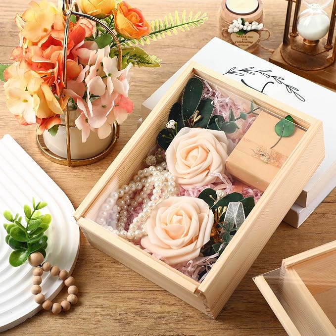 Thyle 12 Pcs Unfinished Wood Display Boxes - Image 4
