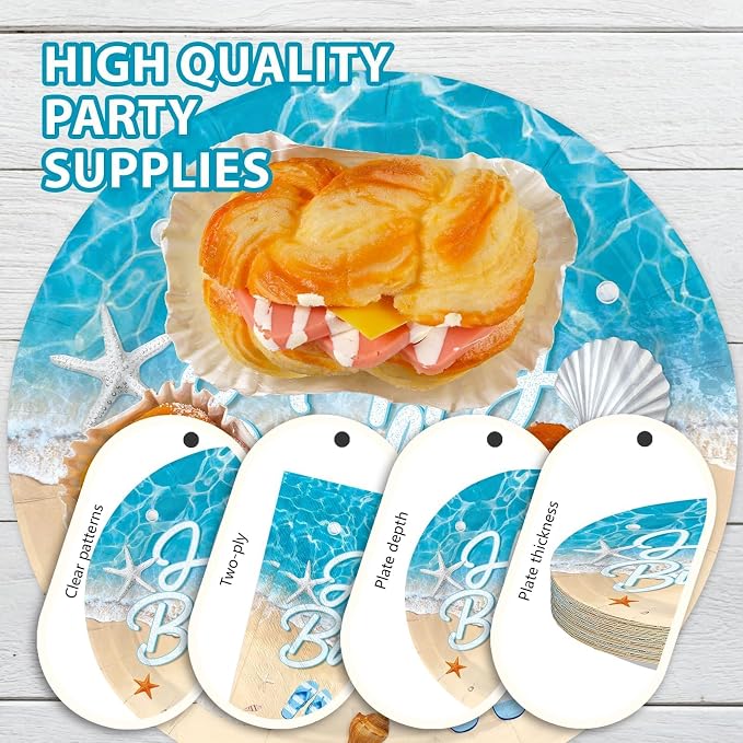 168Pcs Beach Birthday Decorations - Image 4