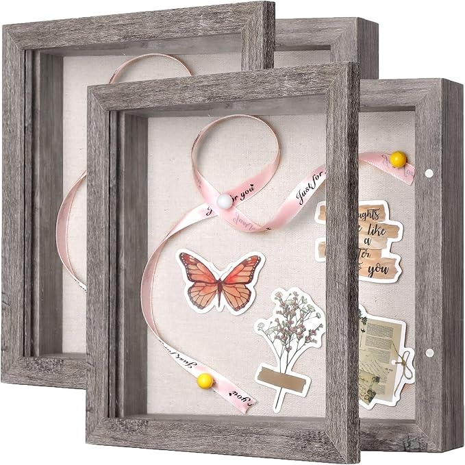 2 Packs 8x8 Shadow Box Frame by Califortree