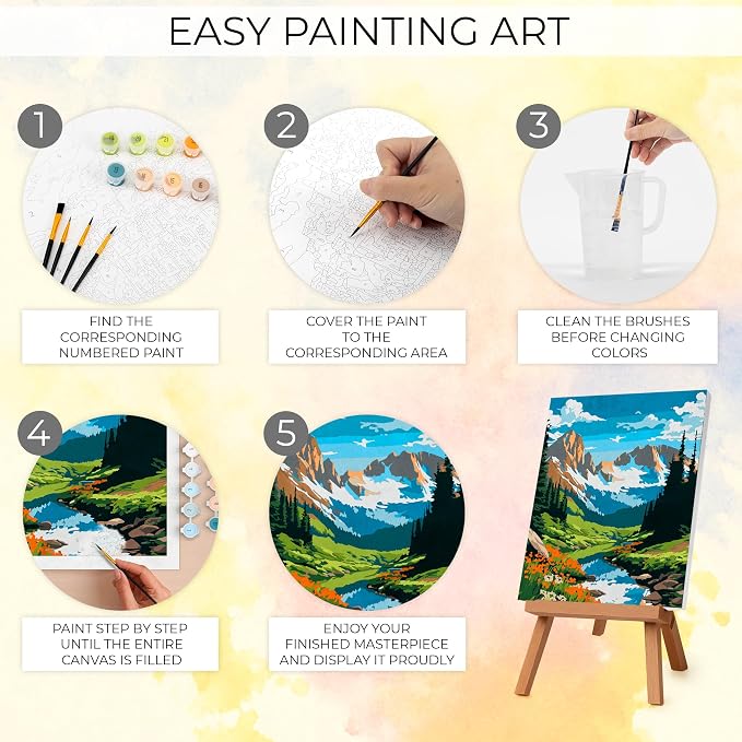 Beautiful Paint By Number Kit for Adults - Image 9