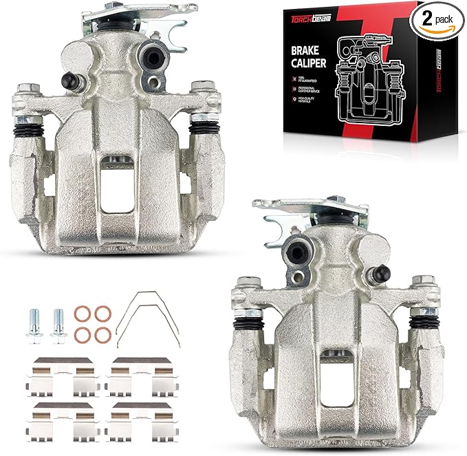 Torchbeam Rear Brake Calipers Set for Honda 2013-2017 Accord, Rear Left and Rear Right Calipers Replace # 19B7097+19B7096