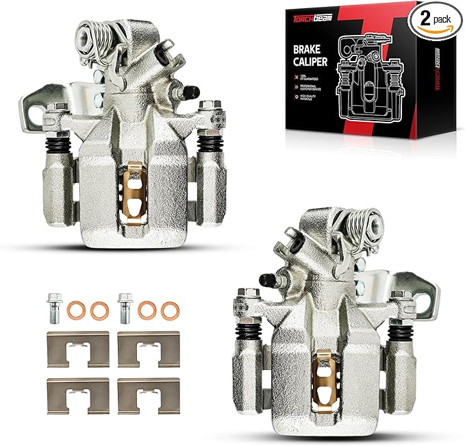 Torchbeam Rear Brake Calipers Set for Honda Civic 2006-2015, Acura ILX 2013-2018, Rear Left and Rear Right Calipers Replace # 19B3298+19B3299