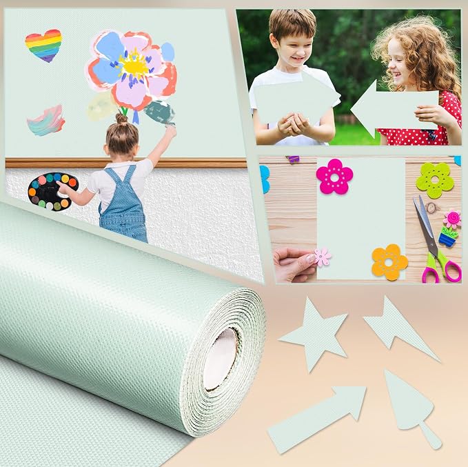Inkspire Mint Green Bulletin Board Paper Roll, 14.8FTx47IN Large Reusable - Image 5