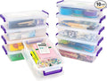 IRIS USA 3 Qt. Plastic Craft Storage Container Bins by IRISUSA