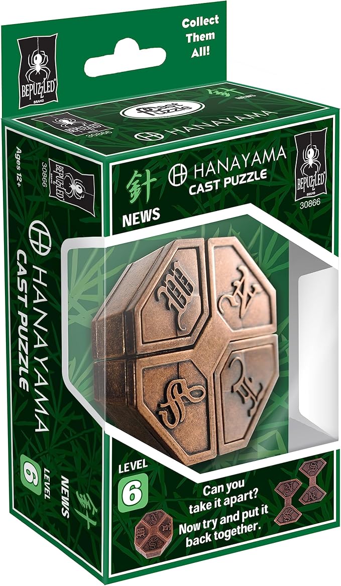 BePuzzled | News Hanayama Metal Brainteaser Puzzle Mensa Rated Level 6 - Image 8