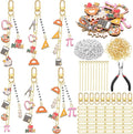 CraftyDream 558 Pcs Math Teacher Charms Keychain Making Kit Back to School by CraftyDream