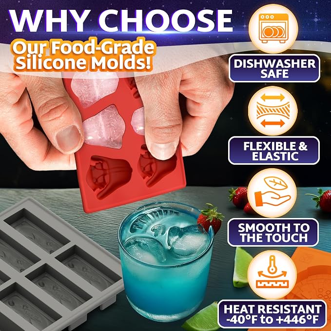 8-Piece Sci-Fi Silicone Molds Set - Image 4