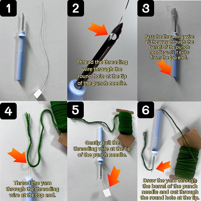 YOYLEAYOY Punch Needle Kit for Beginners, Punch Needle and Instructions - Image 4
