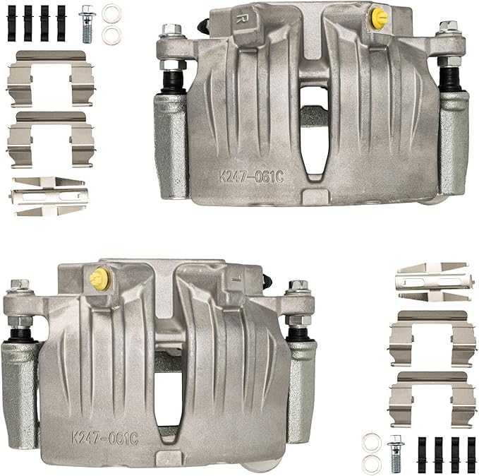 Torchbeam Front Brake Calipers Set for Chevrolet Trailblazer 2003-2005 Trailblazer EXT 2002-2005, GMC Envoy XL 2002-2005, 129 in Wheelbase Front Left Right Calipers Replace # 18B4798+18B4799