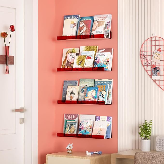 upsimples 4 Pcs 15" Acrylic Shelves - Image 4