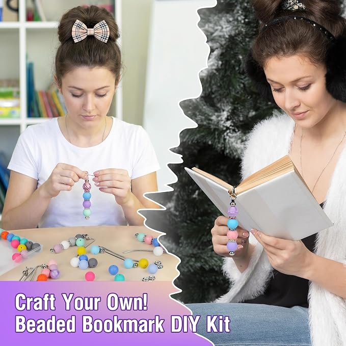 Sandure 162pcs DIY Beadable Metal Bookmarks Craft Kit - Image 6