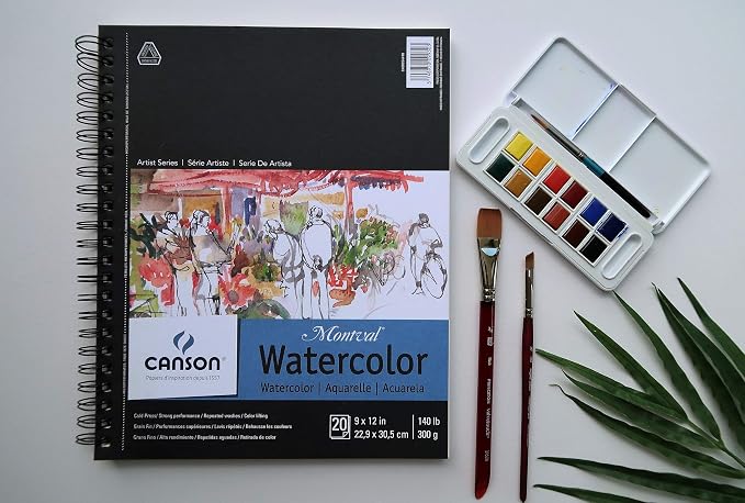 Canson Artist Series Montval Watercolor Paper, Foldover Pad, 9x12 inches - Image 5