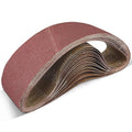 4x36 Sanding Belts 15PCS Belt Sander Paper Aluminum Oxide (3 Each of 80/120/150/240/400 Grits) Ideal for Wood Metal Paint Sanding