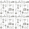 WOCRAFT 60pcs Antique Silver Sewings Bracelet Charms by WOCRAFT