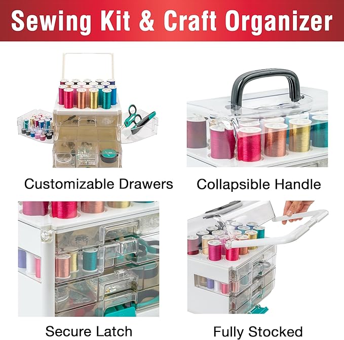 SINGER ProSeries Sew-It-Goes 356 Piece Sewing Kit and Storage System - Image 5