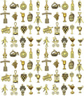 WOCRAFT 60pcs Antique Gold Wine Bracelet Charms by WOCRAFT