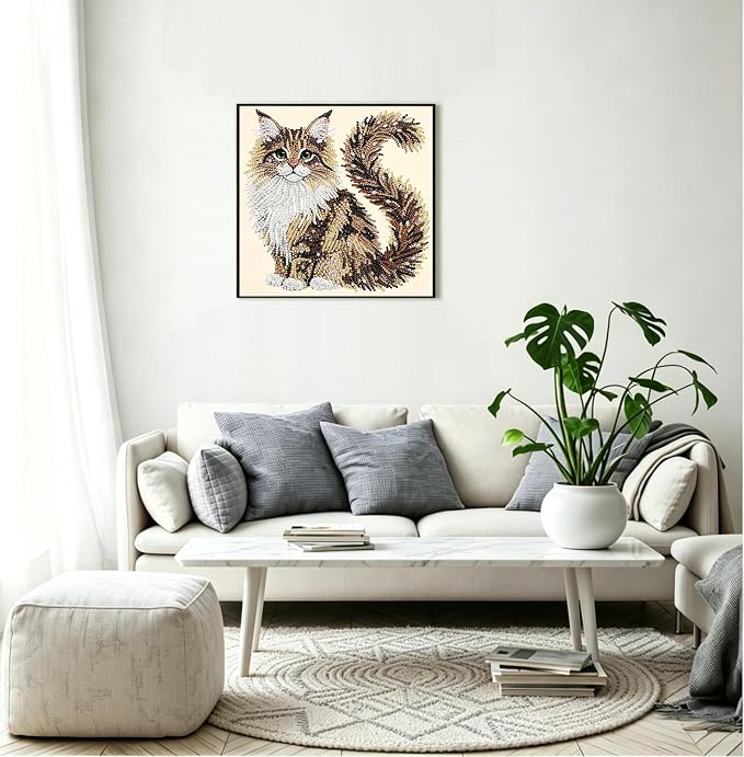 OJTOYART Cat Diamond Painting Kit - Image 4