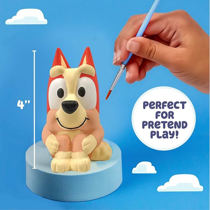 Bluey Paint Your Own Bingo Figurine, Paintable Ceramic Figure, Includes 6 - Image 5