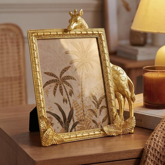 Cuspin Gold Picture Frame 6x8 Frames, Ornate Vintage Resin Photo Frame - Image 6