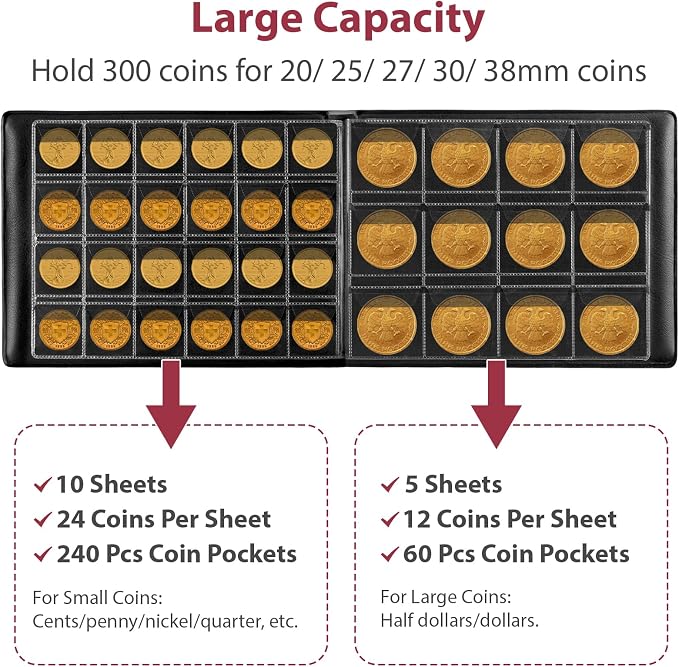 Coin Collection Supplies Holder Book - Image 2