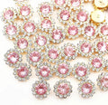 12mm 150pcs Light Pink Crystals Glass Gems Sew on Rhinestones, Jewels Gemstones by Unknown