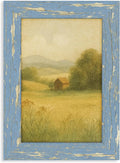 puthiac 4x6 Rustic Farmhouse Picture Frame, Denim Blue, 1 Pack | Distressed MDF by PUTHIAC