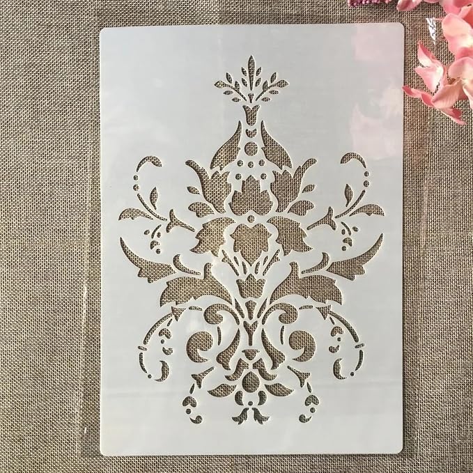 TIAMECH A4 Reusable Damask Stencil - Image 2