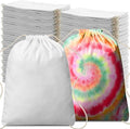 Saintrygo 400 Pcs Tie Dye Drawstring Bags Cotton Sublimation Blank Backpack by Saintrygo