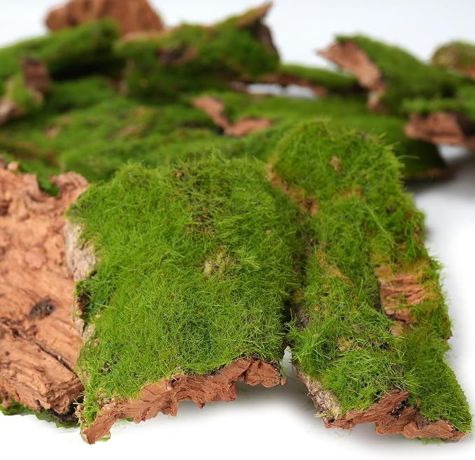 Assorted Artificial Moss Bark, Decorative Mossy Tree Bark - Image 2