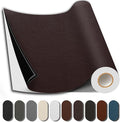 Leather Repair Patch, 35X158 Inch Repair Patch Self Adhesive Waterproof, DIY Large Vinyl Patches for Couches, Furniture, Kitchen Cabinets, Wall （Dark Brown, 35X158 Inch）