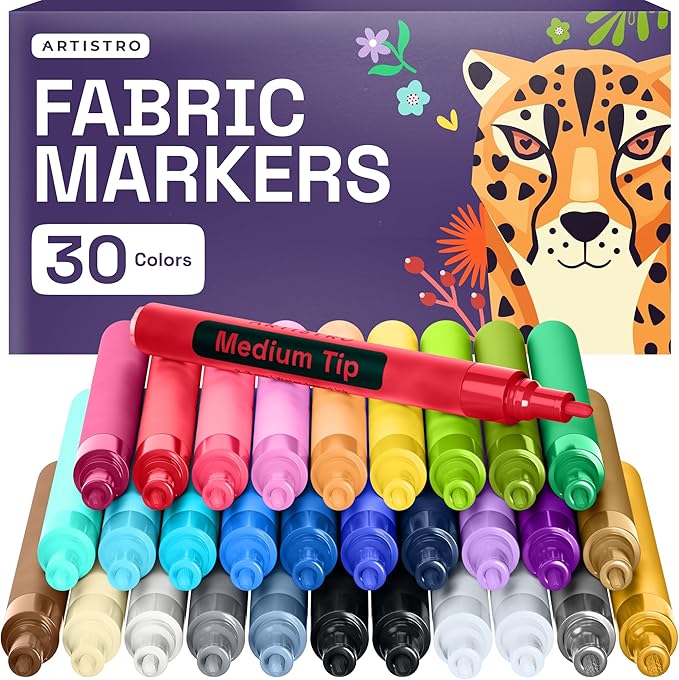 ARTISTRO 30 Fabric Markers by ARTISTRO