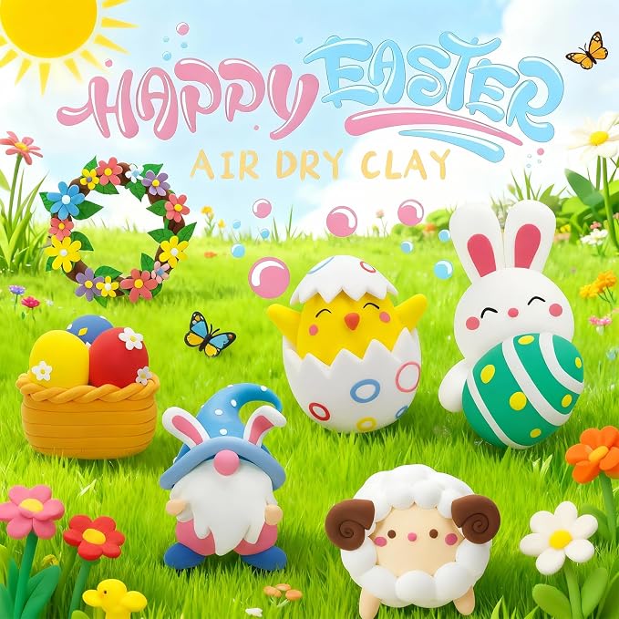 Loufor Air Dry Clay Kits Easter - Image 5