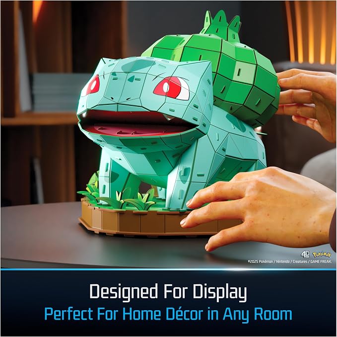 4D Build Pokémon Bulbasaur 3D Puzzle Model Kit, Desk Décor, Shelf Display - Image 5
