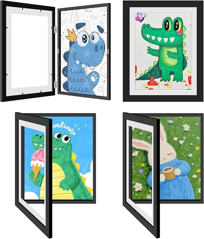 4 Pack Kids Artwork Frames Changeable 8.5 x 11 Inch Children Art Projects by Unknown