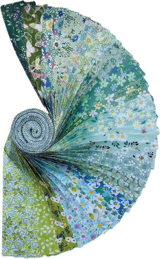 40 Strip Jelly Roll Fabric Strips - Image 5