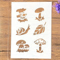 TIAMECH A4 Reusable Snail Mushroom Stencil by TIAMECH