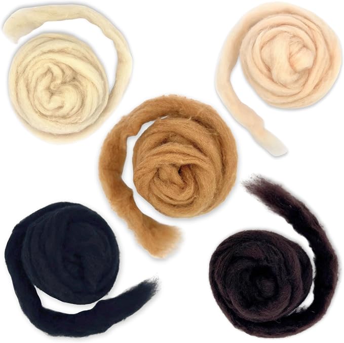 Corriedale Carded Sliver Wool Roving Variety Bundle | Best Core Wool - Image 3