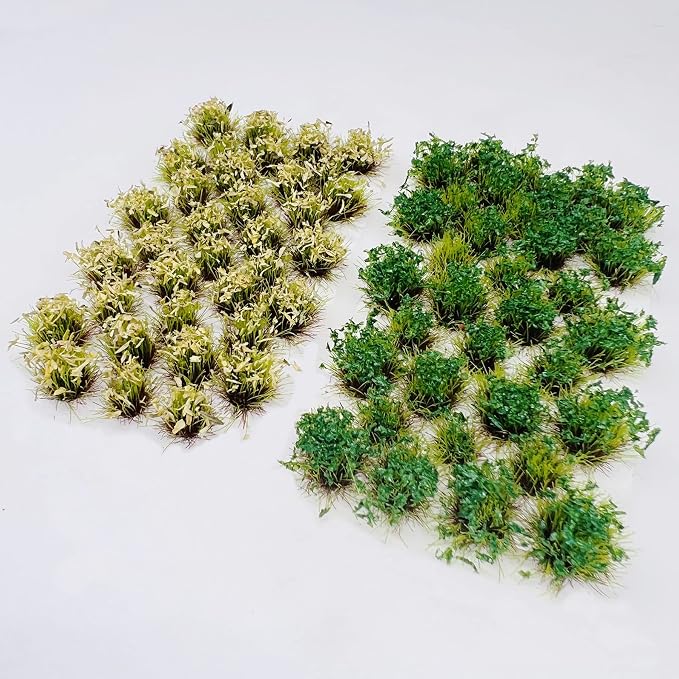 Woohome 70 PCS Flower Cluster Model 2 Color Static Grass Model Flower - Image 7