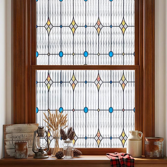 ADD.HERES Window Privacy Film, Stained Glass Decorative Static Cling, Removable - Image 8
