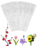 100 PCS FIVEIZERO 18 Gauge White Floral Wire Stems by FIVEIZERO