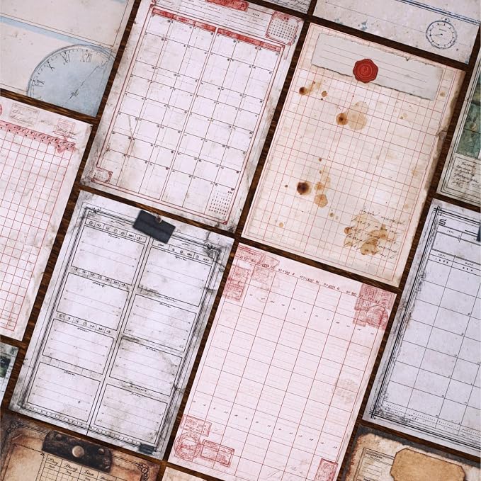 180 Sheets Aesthetic Daily Schedule Scrapbook Paper, 4x5.5 Functional Planner - Image 4