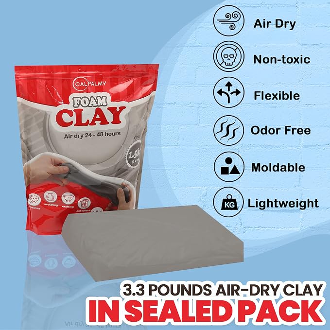 3.3 lbs Moldable Cosplay Foam Clay - Image 2