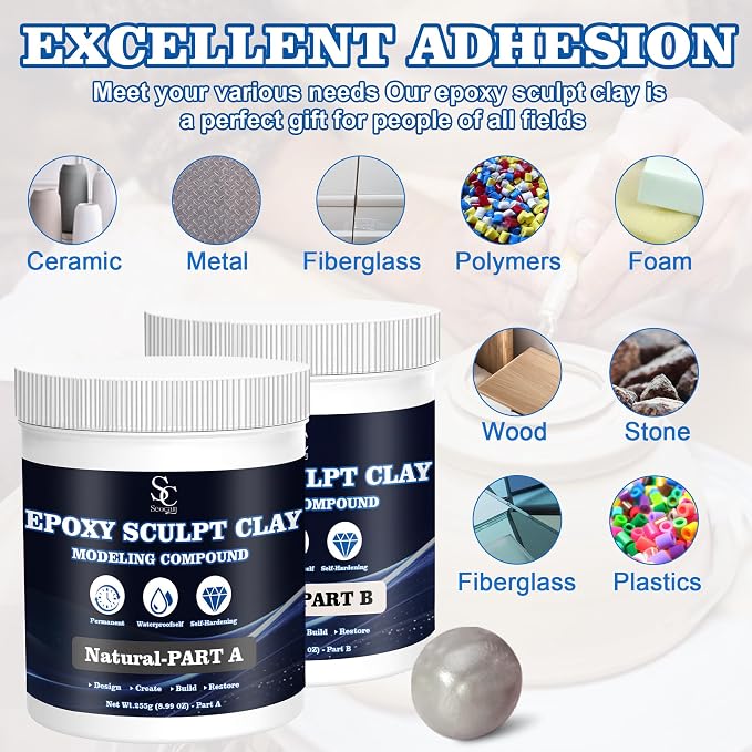 Epoxy Putty Sculpt Clay, 2 Part A & B - Image 3