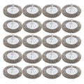 20PCS 3 Inch Stainless Steel Wire Wheel Brushes Kit for Drill with 1/4-Inch Shank,Wire Wheels for Power-Operated Grinders